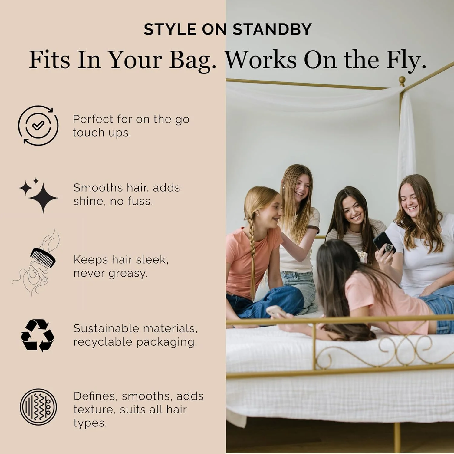 استیک حالت دهنده مو | حالت دهی قوی، درخشش طبیعی و کنترل وز مو | حالت دهنده و صاف کننده موهای فراری | مناسب سفر، بدون پارابن، بدون تست حیوانی 15 گرم