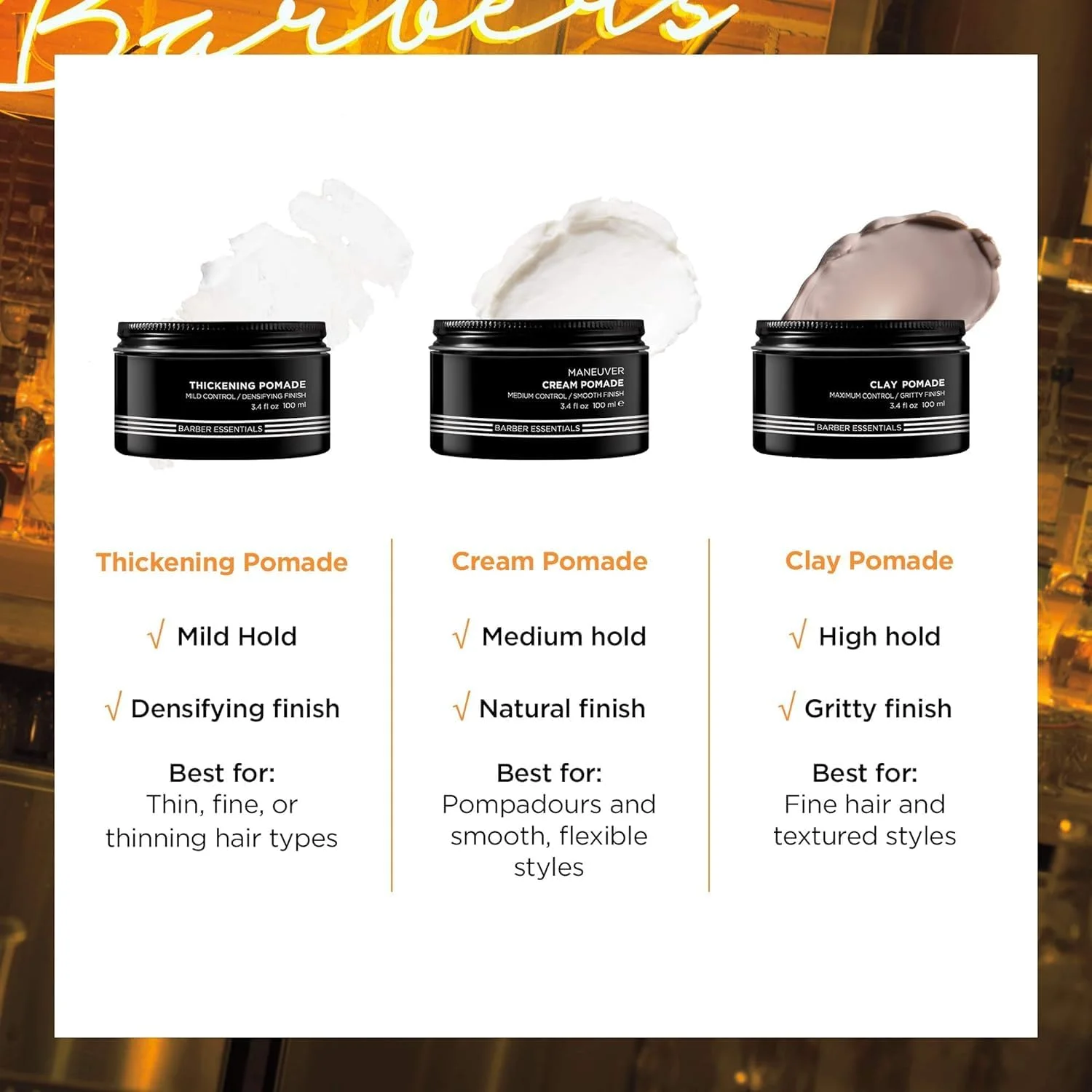 پماد کرمی حالت دهنده مو ردکن بروس مناسب آقایان و بانوان - 100 میلی لیتر