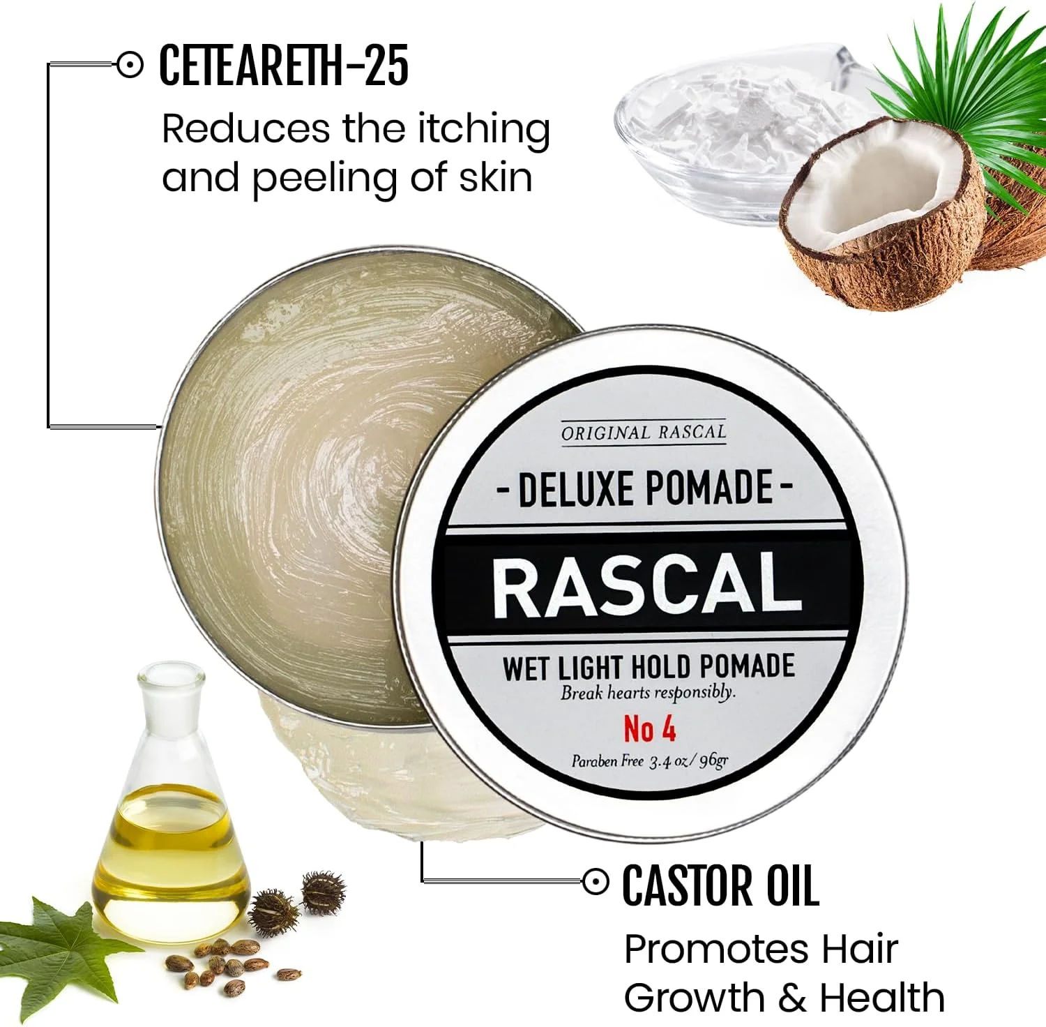 پماد حالت دهنده موی مردانه راسکال 4 پماد حالت دهنده موی مردانه راسکال 4