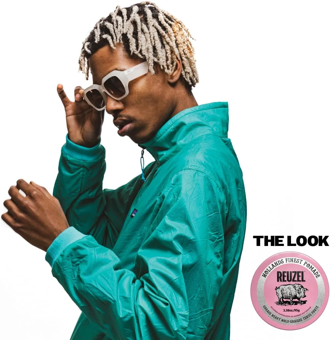 پماد موی رزل Pink Grease با قدرت نگهداری بالا - فرمول گیاهی روغنی حالت دهنده مو با نگهداری طبیعی، محکم و ارگانیک - محصول حالت دهنده با درخشش آسان - رایحه اصلی - 113 گرم