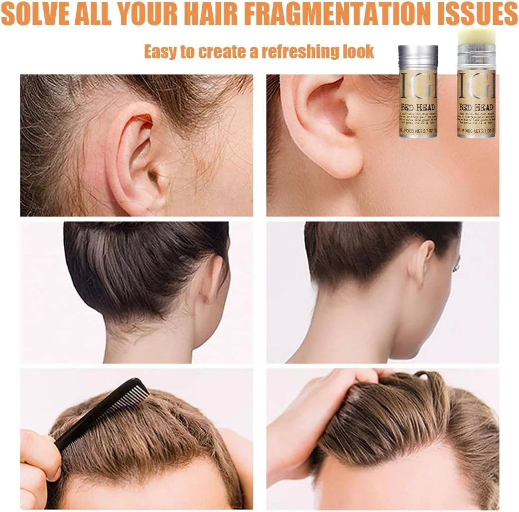 استیک واکس مو 2 عددی، حالت دهنده غیر چرب و براق کننده مو برای موهای وز و پرزدار