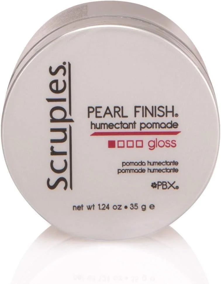پماد حالت دهنده مو مرطوب کننده Scruples Pearl Finish - پماد حالت دهنده مو برای کنترل وز و موخوره - فرمول مرطوب کننده با روکش مرواریدی و حالت دهی انعطاف پذیر (2 اونس)