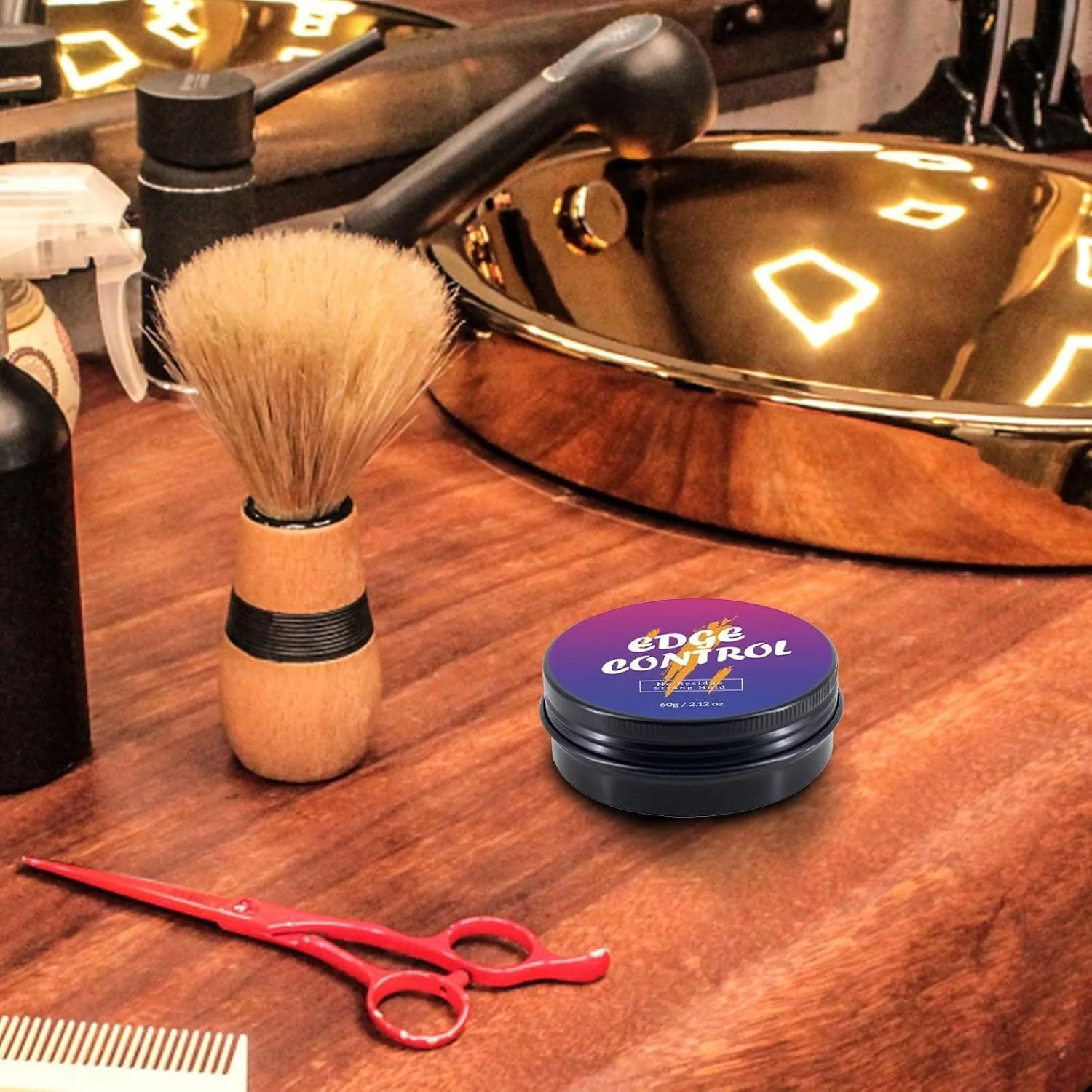 پماد مو، 60 گرم، بدون چربی، نگهدارنده 18 ساعته، ژل حالت دهنده مو، صاف کننده مو برای از بین بردن وز و موخوره