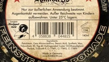 Schmiere FEINSTE HAAR-POMADE Rumble59 نسخه محدود Bullet Hard - 6 String Steve - Pomade Men - واکس مو برای موهای قوی، واکس مو حالت دهنده مو مردانه 140 میلی لیتر