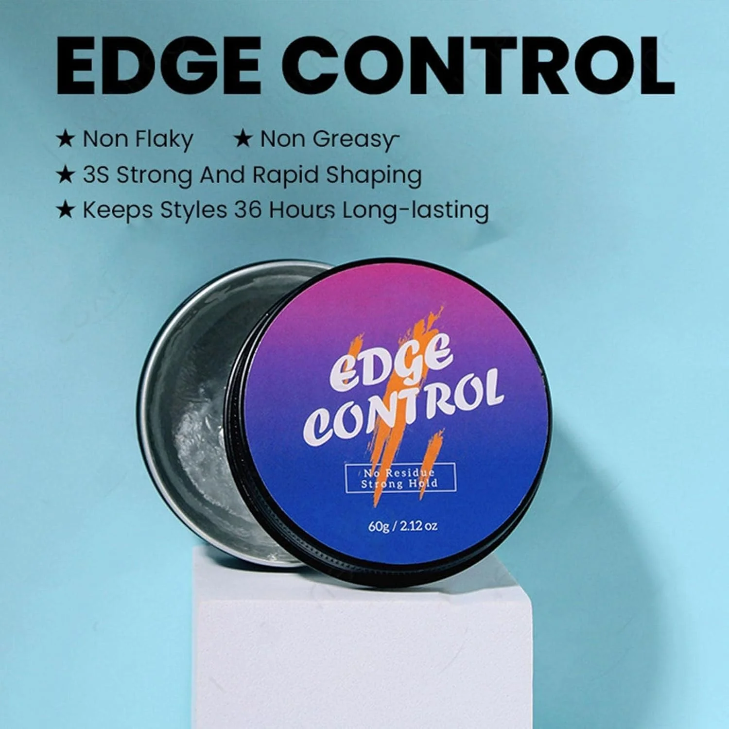 پماد مو، 60 گرم، بدون چربی، نگهدارنده 18 ساعته، ژل حالت دهنده مو، صاف کننده مو برای از بین بردن وز و موخوره