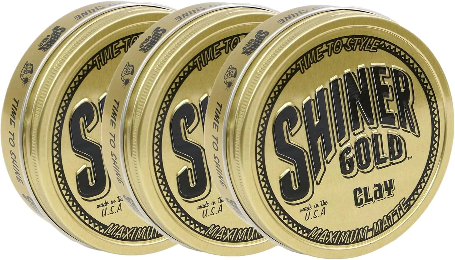 خمیر موی مات Shiner Gold، بسته 3 عددی