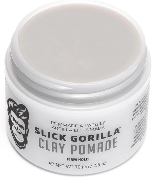 خمیر موی حالت دهنده Slick Gorilla برای آقایان، حالت دهنده موی مردانه برای نگهداری قوی، ساختار مستحکم، درخشش کم، پرداخت مات طبیعی، محصولات حالت دهنده خمیری، 70 گرم