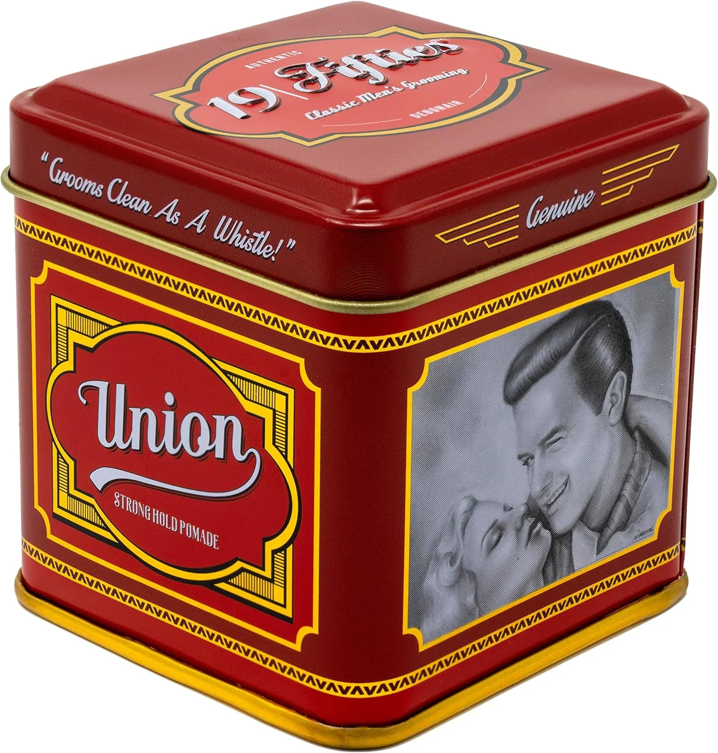 پماد حالت دهنده قوی مو مردانه - 120 میلی لیتر، قوطی فلزی زیبا، حالت دهی محکم در تمام روز، به راحتی با آب شسته می شود، درخشش کم و رایحه ای شگفت انگیز - ایده آل برای حالت دادن مو