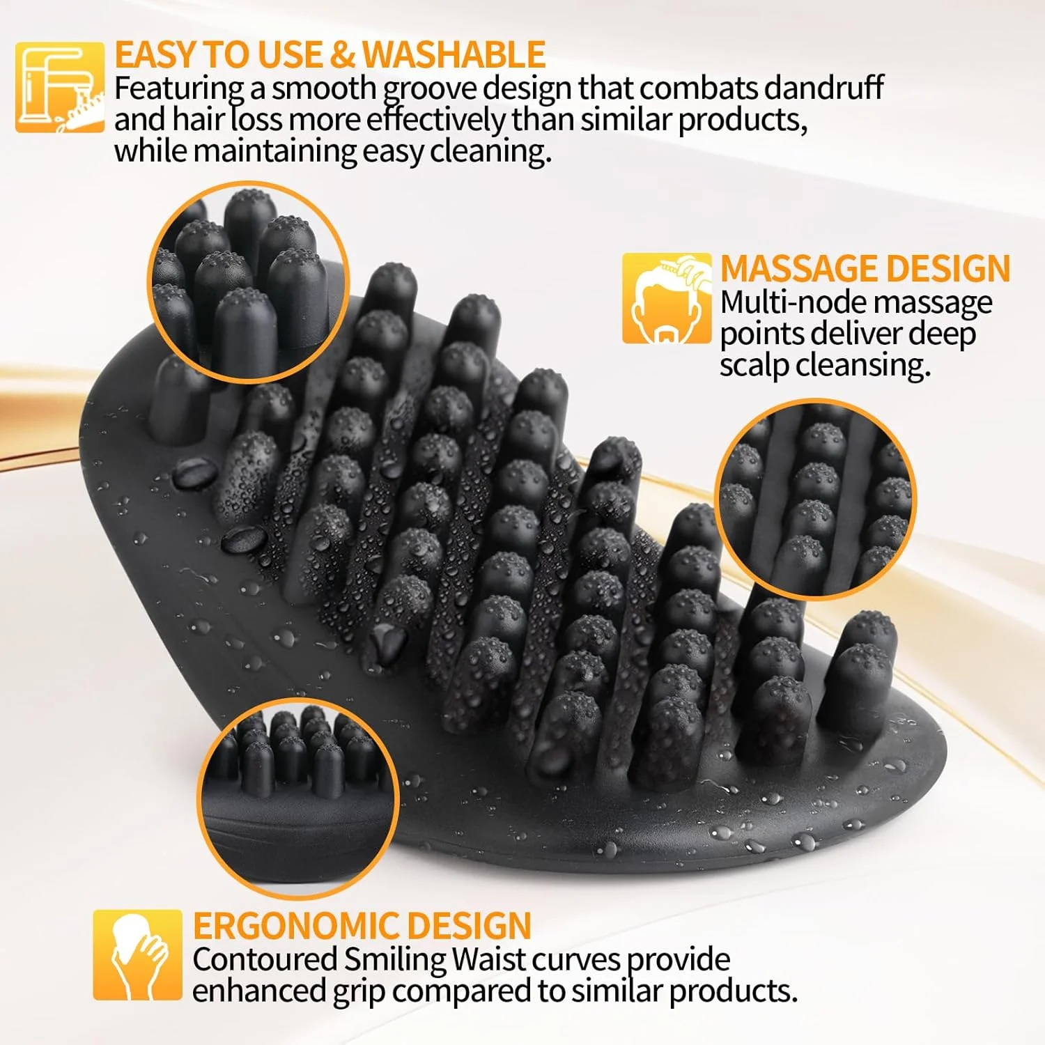 برس اسفنجی پیچش مو به همراه پماد حالت دهنده مو برای مردان و آرایشگران، برس فر کننده موی آفریقایی قابل شستشو با دندانه های لاستیکی بزرگ | حالت دهنده پیچ مو برای استفاده روزانه، برس ایده آل برای ست حالت دهنده موی فر