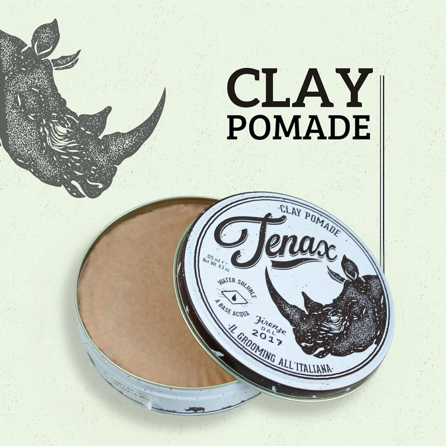 پماد خاک رسی Tenax برای آقایان، حجم و بافت به موهای مرطوب یا خشک می بخشد پماد خاک رسی Tenax برای آقایان، حجم و بافت به موهای مرطوب یا خشک می بخشد