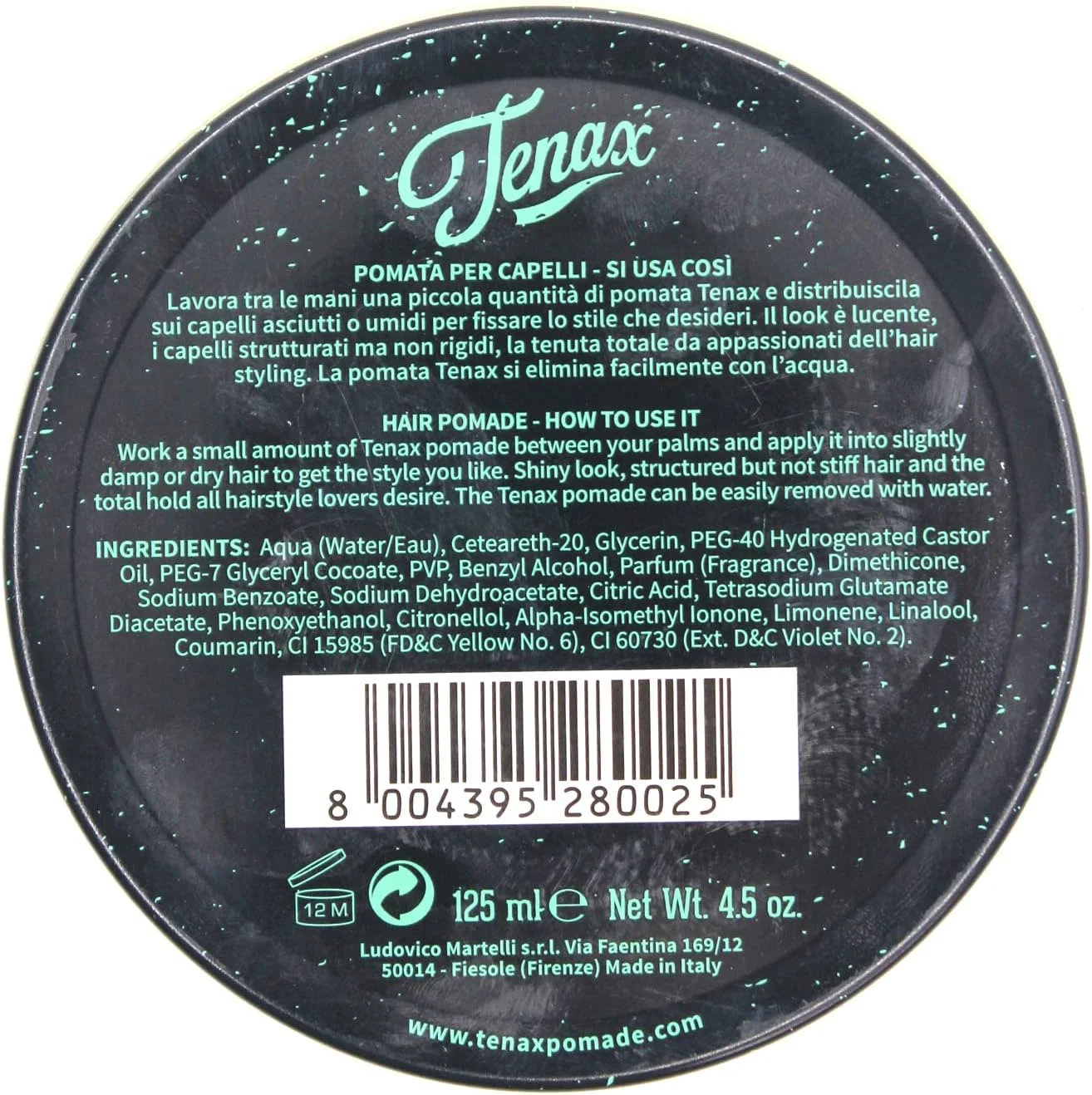 پماد موی تِناکس با قدرت نگهداری فوق العاده قوی، 125 میلی لیتر، پماد بر پایه آب برای مردان با نگهداری محکم و درخشش بالا، واکس موی مردانه، ایده آل برای موهای خشک یا مرطوب پماد موی تِناکس با قدرت نگهداری فوق العاده قوی، 125 میلی لیتر، پماد بر پایه آب برای مردان با نگهداری محکم و درخشش بالا، واکس موی مردانه، ایده آل برای موهای خشک یا مرطوب