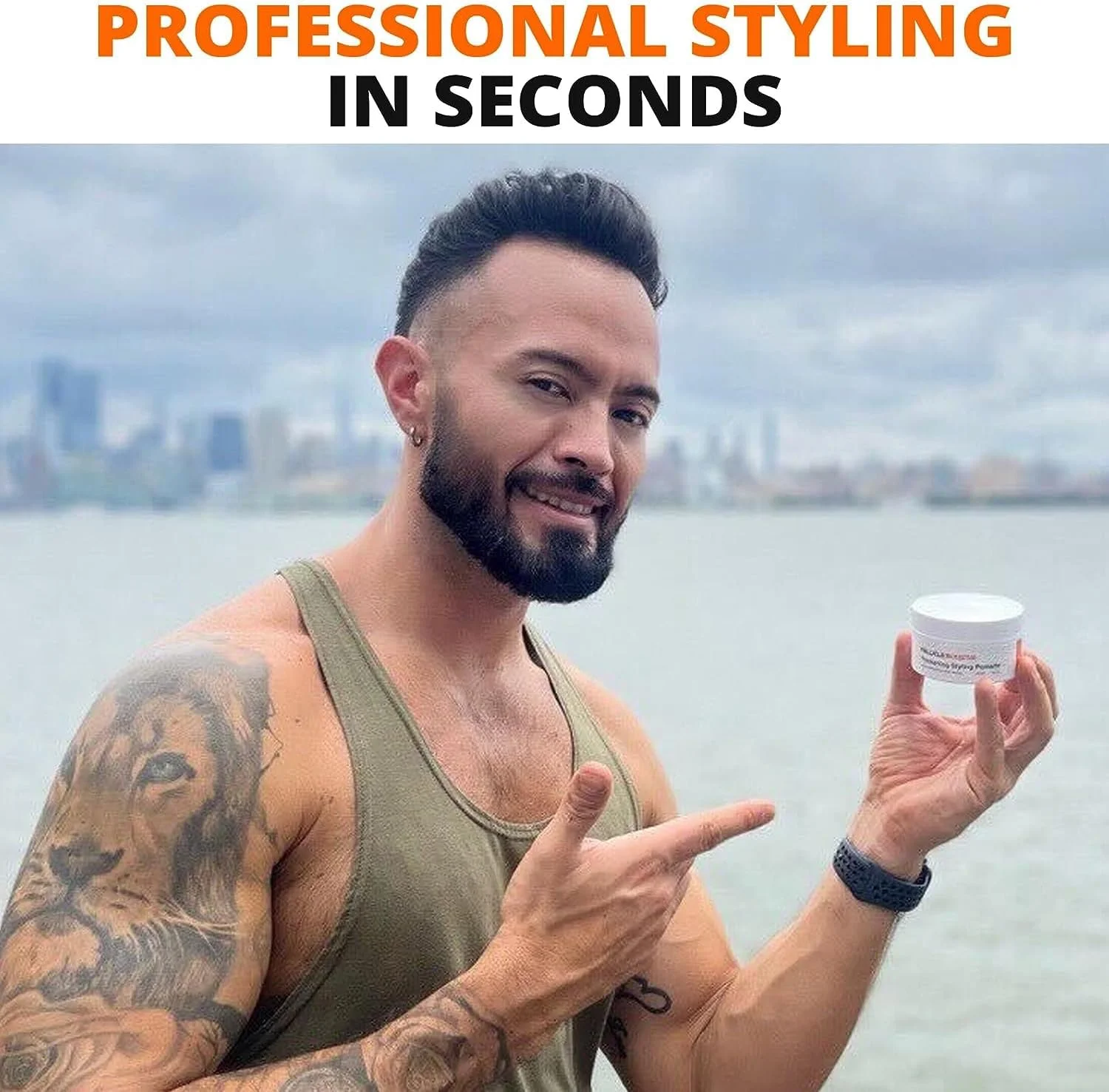 پماد حالت دهنده و ضخیم کننده مو برای آقایان - بسته تک عددی با قدرت نگهدارندگی قوی - پایه آب، پوشش مات - خمیر آرایشگاهی مردانه با مواد طبیعی برای رشد و تقویت مو - حالت دهنده مو با مزایا