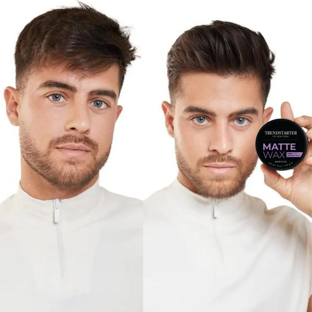 ترنداستارتر - واکس مات (113 گرم) - نگهدارندگی قوی - پرداخت مات - پماد حالت دهنده مو با پایه آب با کیفیت عالی و ماندگاری تمام روز - واکس حالت دهنده بدون ایجاد شوره برای انواع مو