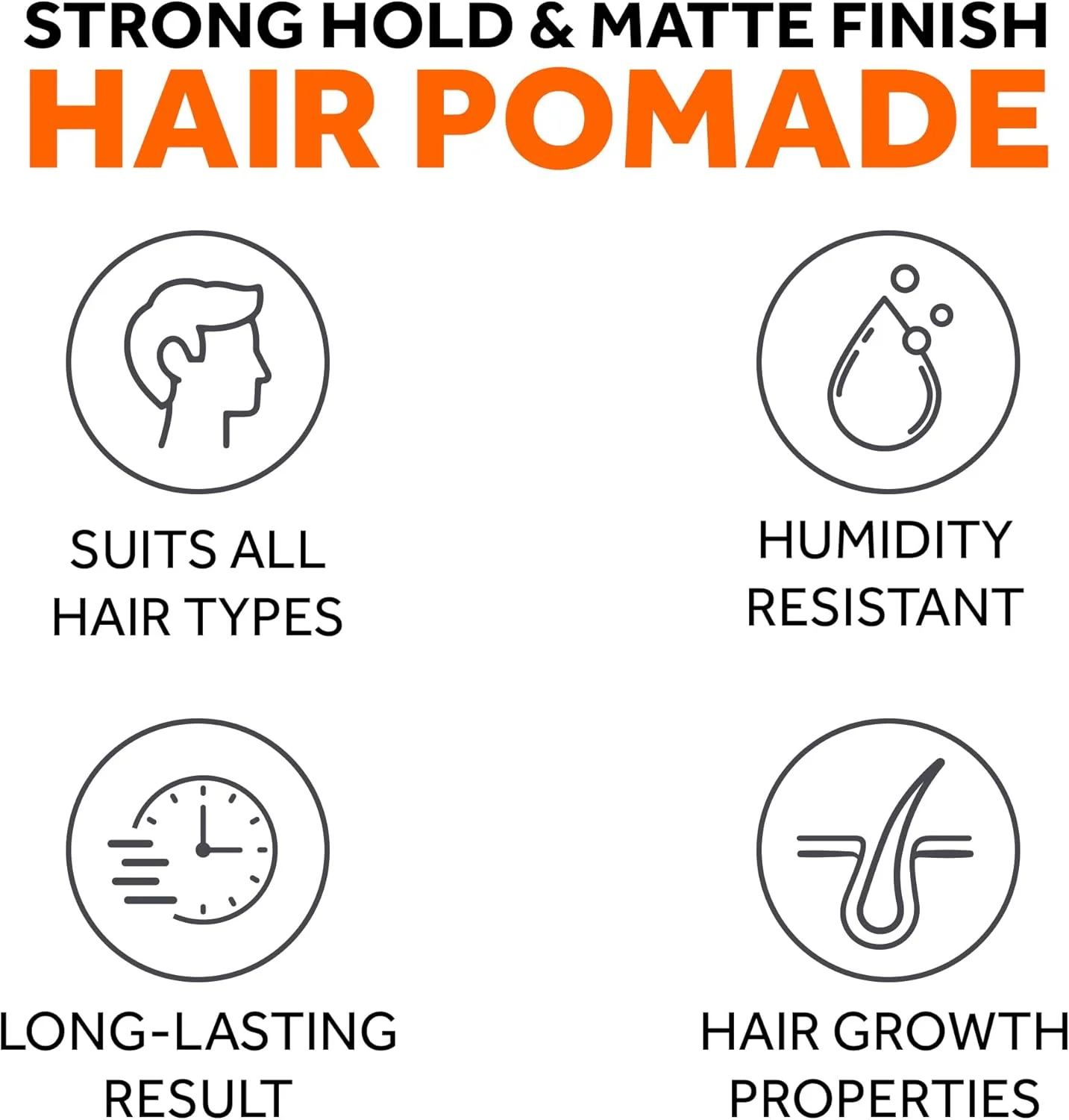 پماد حالت دهنده و ضخیم کننده مو برای آقایان - بسته تک عددی با قدرت نگهدارندگی قوی - پایه آب، پوشش مات - خمیر آرایشگاهی مردانه با مواد طبیعی برای رشد و تقویت مو - حالت دهنده مو با مزایا