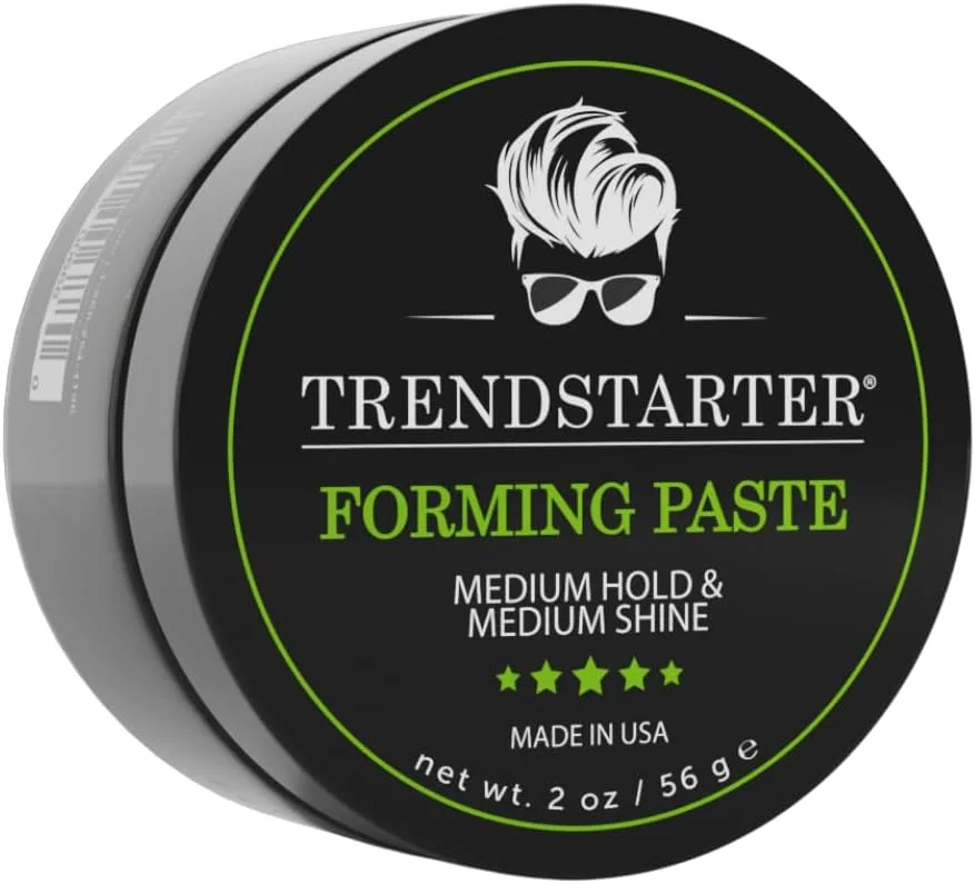 خمیر حالت دهنده مو ترنداستارتر (60 میلی لیتر) - اندازه مسافرتی - نگهدارندگی متوسط - درخشش متوسط - کرم پماد مو سبک بر پایه آب - خمیر مو بدون ایجاد شوره برای انواع مو