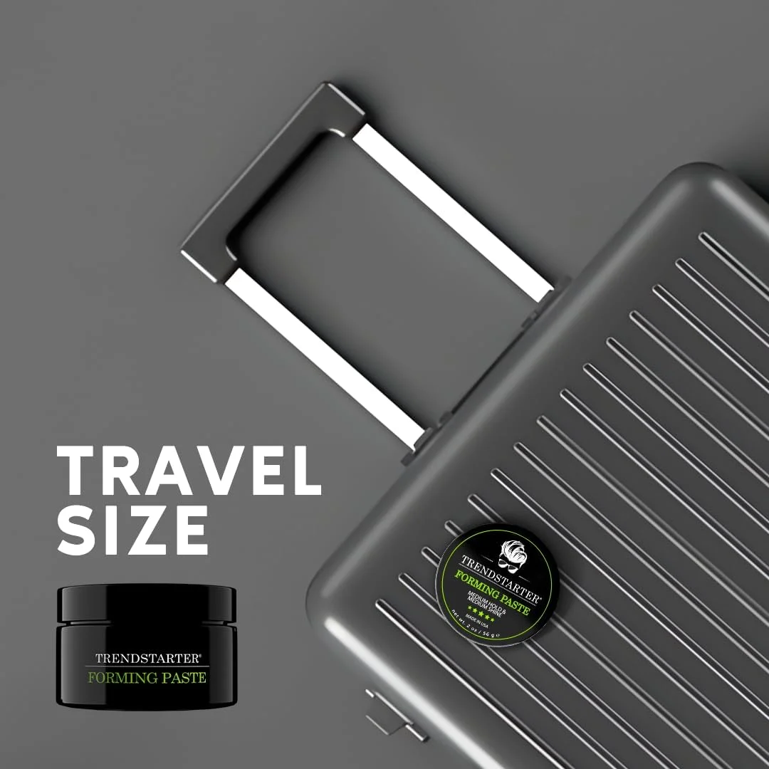 خمیر حالت دهنده مو ترنداستارتر (60 میلی لیتر) - اندازه مسافرتی - نگهدارندگی متوسط - درخشش متوسط - کرم پماد مو سبک بر پایه آب - خمیر مو بدون ایجاد شوره برای انواع مو