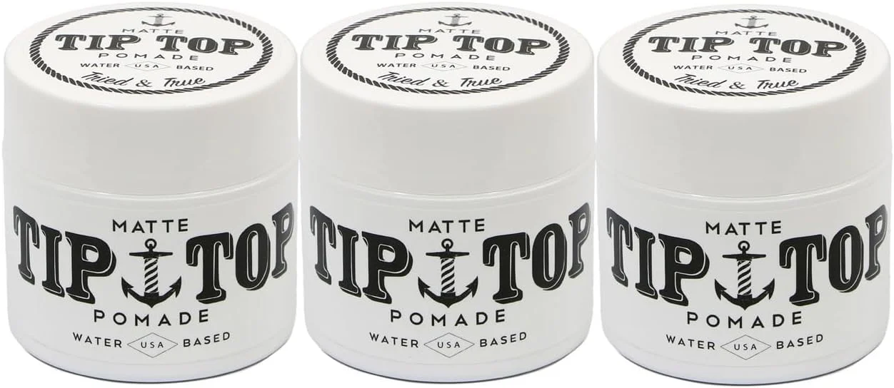 پماد موی تیپ تاپ با پایه آب و حالت دهی متوسط، مات، 120 گرم - بسته 3 عددی