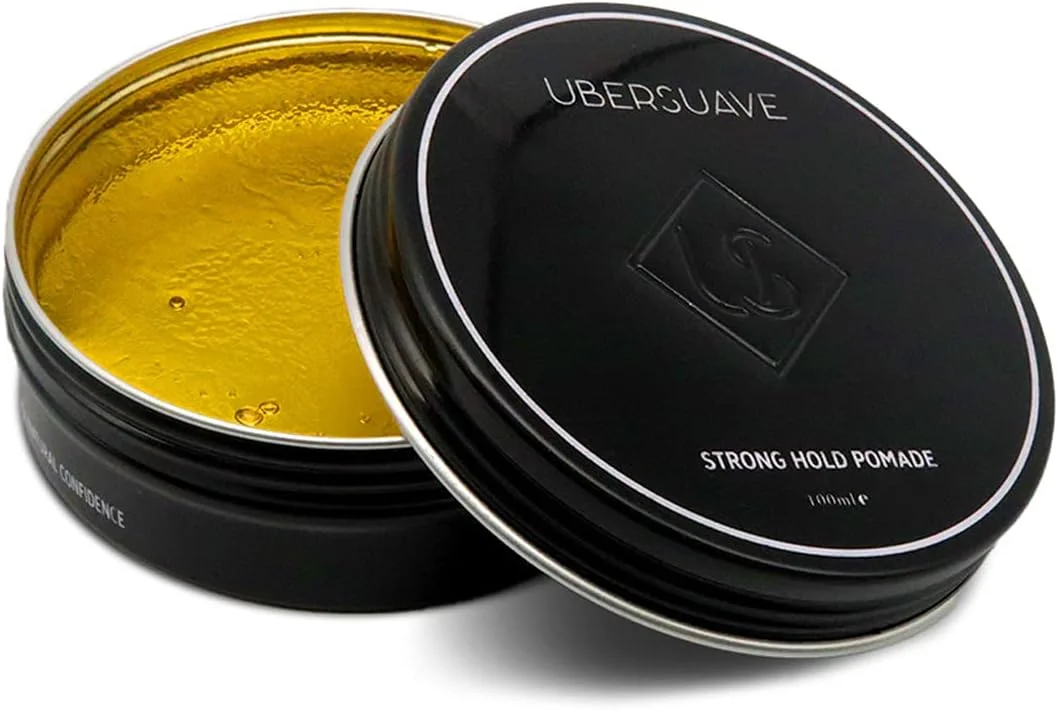 سری حالت دهنده مو Ubersuave (100 میلی لیتر) - پماد مو برای آقایان - پوشش مات، نگهداری حداکثری، بدون ایجاد شوره، مناسب برای انواع مو، بر پایه آب، رایحه ادکلن گلی (پماد با نگهداری قوی) سری حالت دهنده مو Ubersuave (100 میلی لیتر) - پماد مو برای آقایان - پوشش مات، نگهداری حداکثری، بدون ایجاد شوره، مناسب برای انواع مو، بر پایه آب، رایحه ادکلن گلی (پماد با نگهداری قوی)