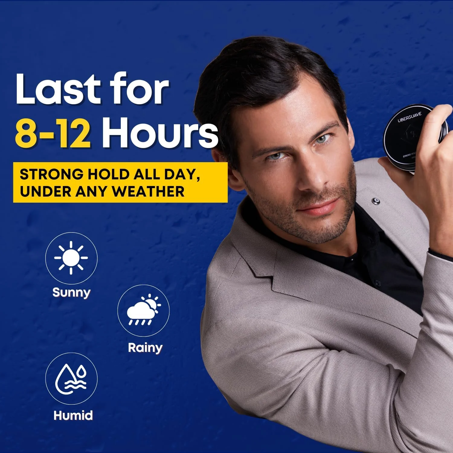 سری حالت دهنده مو Ubersuave (100 میلی لیتر) - پماد مو برای آقایان - پوشش مات، نگهداری حداکثری، بدون ایجاد شوره، مناسب برای انواع مو، بر پایه آب، رایحه ادکلن گلی (پماد با نگهداری قوی) سری حالت دهنده مو Ubersuave (100 میلی لیتر) - پماد مو برای آقایان - پوشش مات، نگهداری حداکثری، بدون ایجاد شوره، مناسب برای انواع مو، بر پایه آب، رایحه ادکلن گلی (پماد با نگهداری قوی)