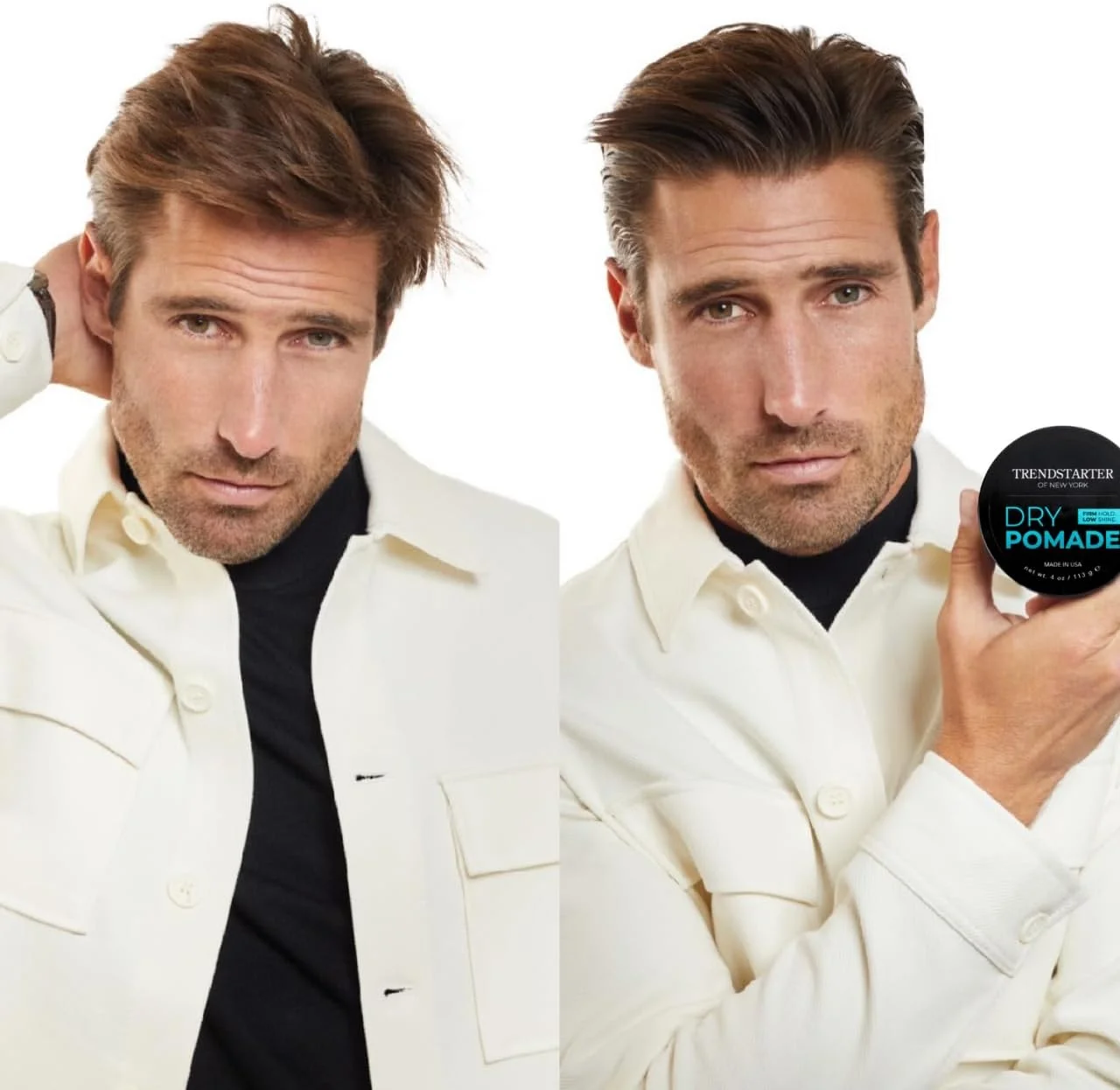 ترنداستارتر - پماد موی خشک (113 گرم) (بسته 2 عددی) - حالت دهی قوی - درخشش کم - پماد ژلی بر پایه آب - محصولات حالت دهنده موی ممتاز با ماندگاری تمام روز