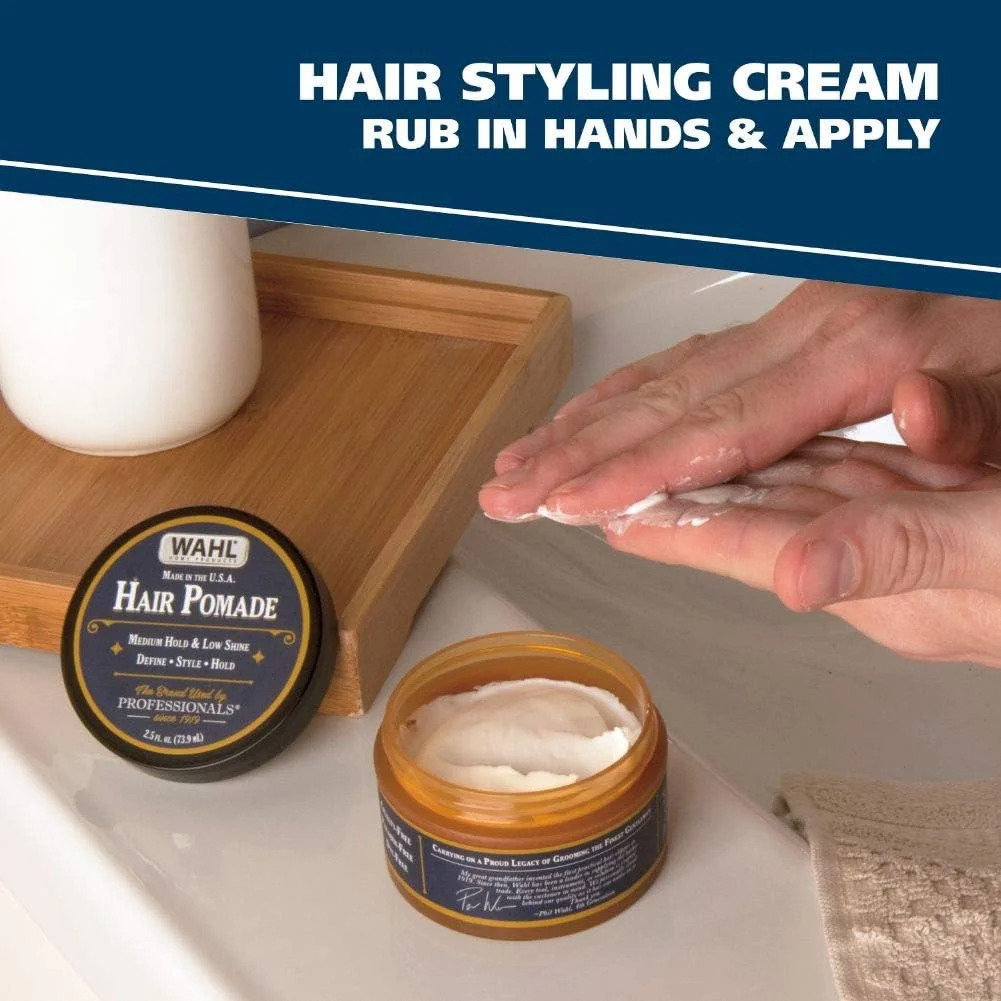 پماد موی وال برای حالت دادن به مو با روغن های ضروری برای کنترل، نگهداری و درخشندگی با روغن مانوکا، روغن دانه علفزار، روغن میخک و روغن مورینگا - مدل 805611A