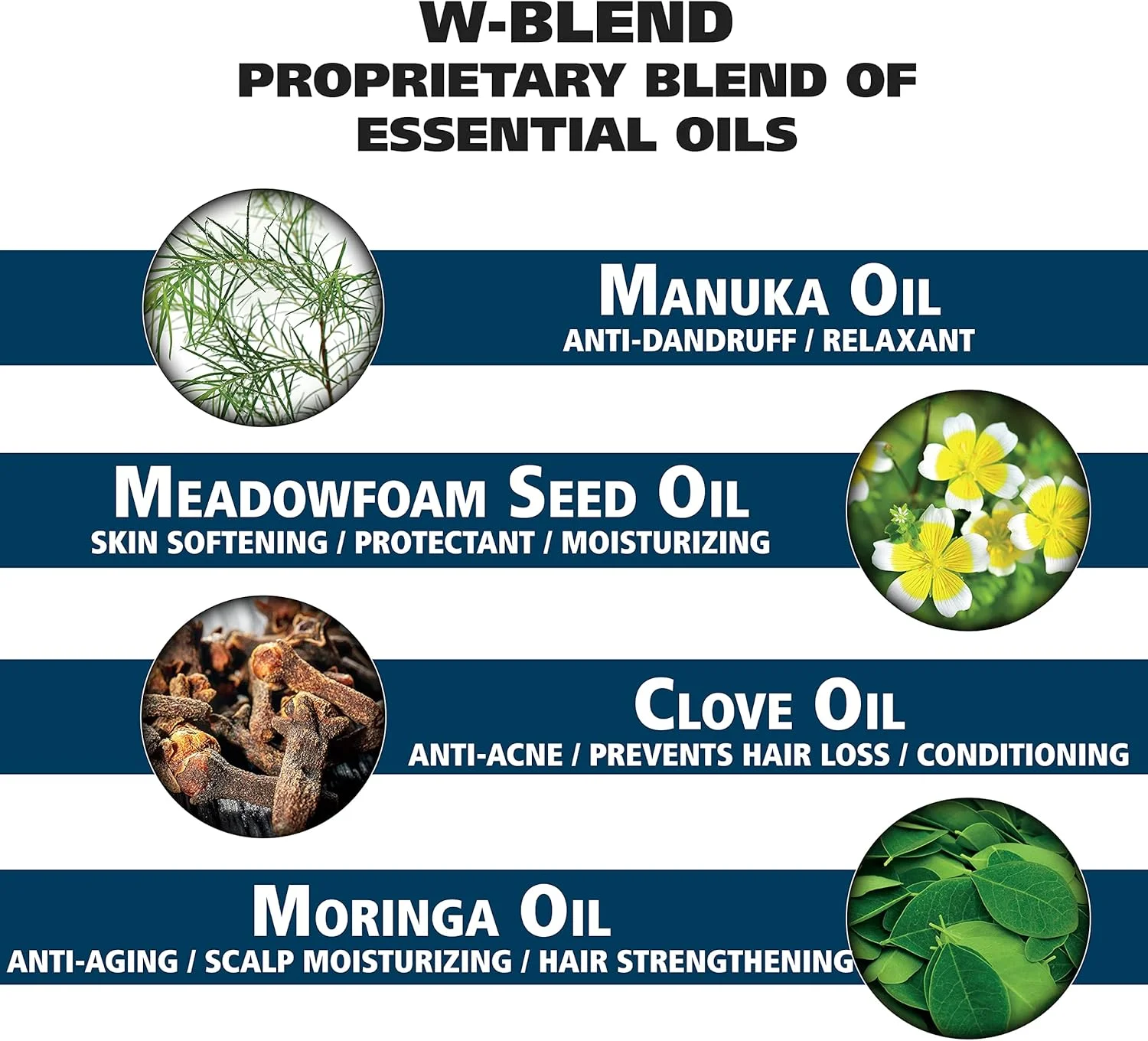 پماد موی وال برای حالت دادن به مو با روغن های ضروری برای کنترل، نگهداری و درخشندگی با روغن مانوکا، روغن دانه علفزار، روغن میخک و روغن مورینگا - مدل 805611A