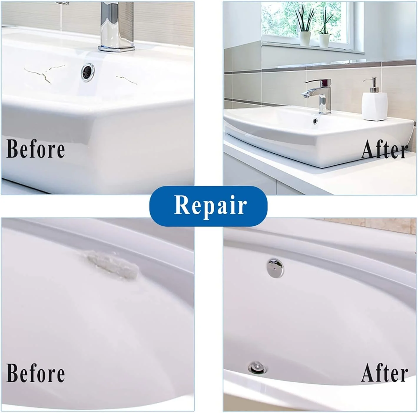 اسپری سفید سرامیکی آسماکو برای ترمیم و پوشش ترک خوردگی وان حمام، روشویی، مجسمه های سرامیکی و لوازم خانگی و غیره...