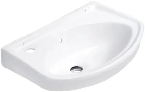 روشویی سرامیکی بدون پایه AL ARQAM، ابعاد ۴۵x۳۵ سانتی‌متر - مناسب برای استفاده خانگی و تجاری