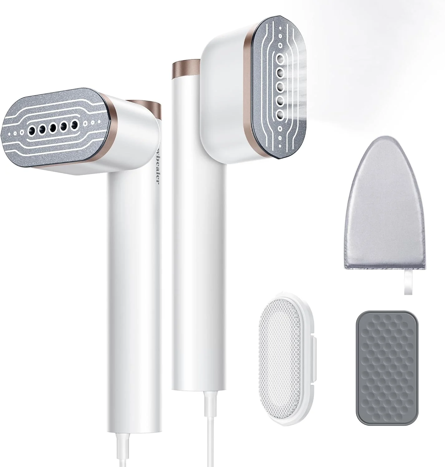 اتو بخار دستی نیوبیلر، 1200 وات، 120 میلی لیتر، اتو بخار مسافرتی با برس بخار برای اتو کردن لباس و پیراهن، گرم شدن سریع در 20 ثانیه، بخاردهی افقی و عمودی، 2 سطح بخار اتو بخار دستی نیوبیلر، 1200 وات، 120 میلی لیتر، اتو بخار مسافرتی با برس بخار برای اتو کردن لباس و پیراهن، گرم شدن سریع در 20 ثانیه، بخاردهی افقی و عمودی، 2 سطح بخار