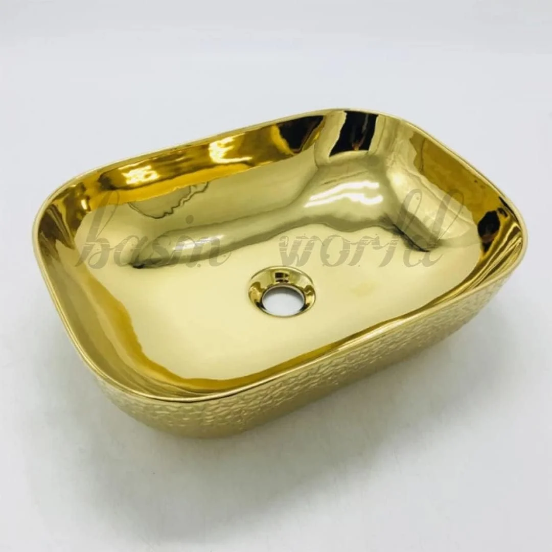 روشویی سرامیکی جدید BASIN WORLD، مناسب برای نصب روی میز یا کانتر، مناسب حمام (45.72x33.02x15.24 سانتی متر) NC-564