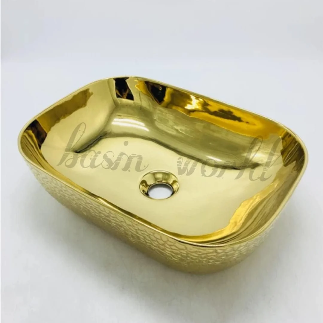 روشویی سرامیکی جدید BASIN WORLD، مناسب برای نصب روی میز یا کانتر، مناسب حمام (45.72x33.02x15.24 سانتی متر) NC-564