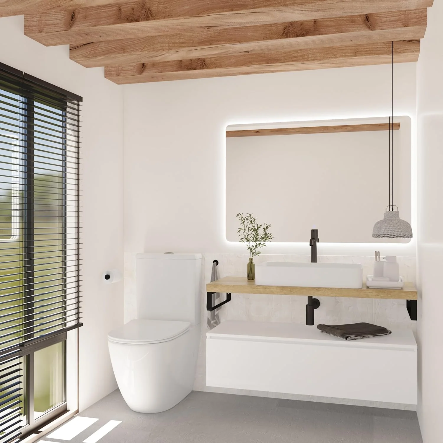 روشویی سرامیکی سفید بایکال، مستطیلی کوچک، ابعاد: