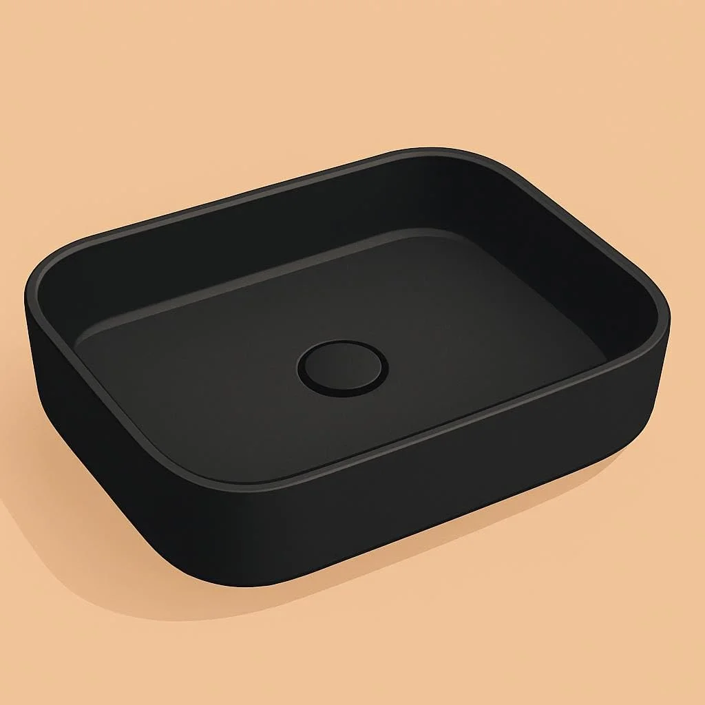 روشویی روکار مشکی مات Konig برای حمام های مدرن