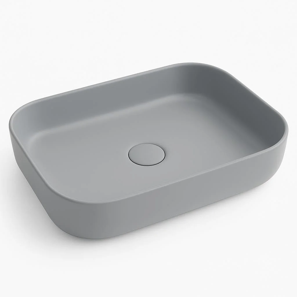 روشویی روکار کُنیگ خاکستری مات برای حمام های مدرن