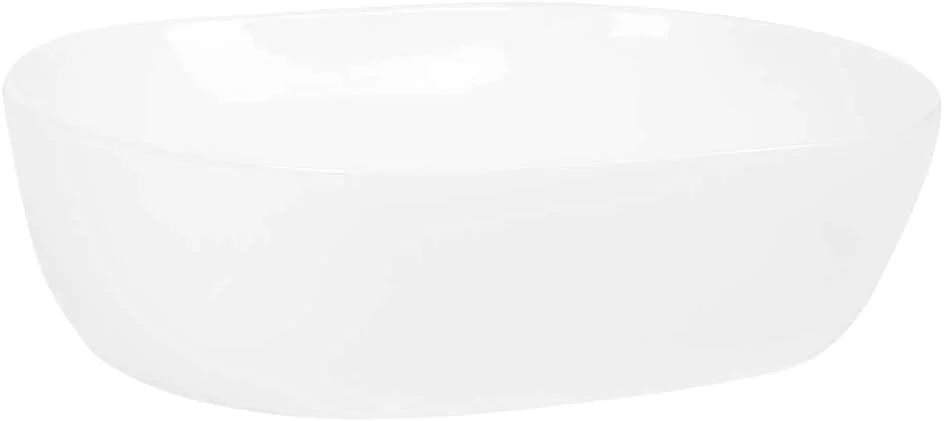 روشویی روکار بیضی سرامیکی ESPRIT KIDS ZGMCGD، مناسب برای استفاده خانگی، لوازم جانبی حمام، سفید، 49 X 35 X 13.5 سانتی متر