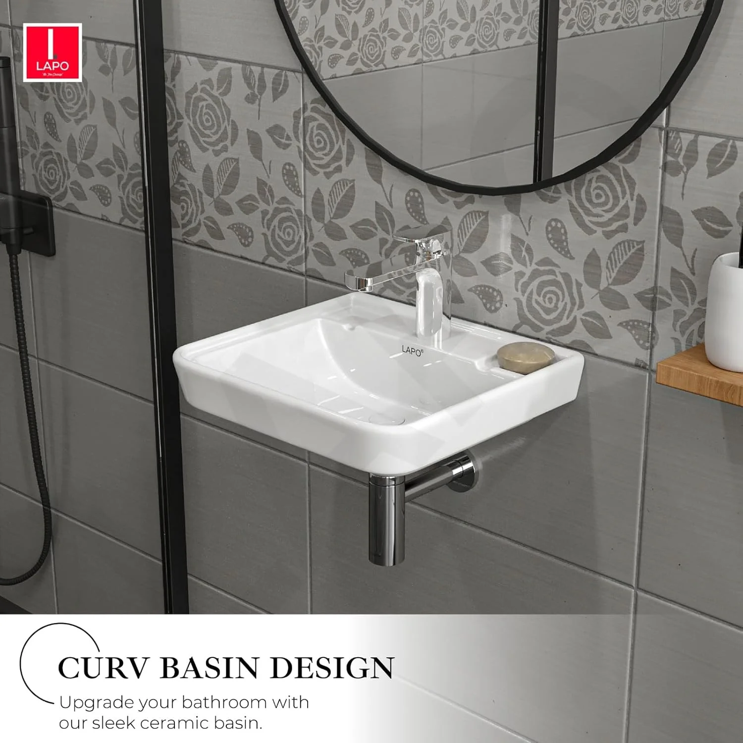 روشویی LAPO برای حمام، روشویی دیواری، روشویی سرامیکی برای حمام، سینک آویز سرامیکی برای حمام (پرداخت سفید) مدل Urban روشویی LAPO برای حمام، روشویی دیواری، روشویی سرامیکی برای حمام، سینک آویز سرامیکی برای حمام (پرداخت سفید) مدل Urban