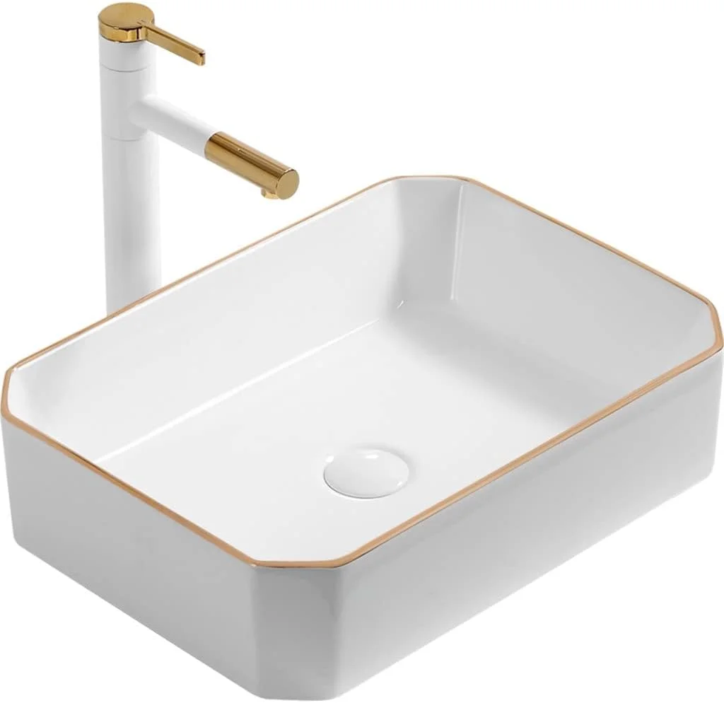 روشویی سرامیکی روکار، مناسب منزل، بالکن، روشویی تک، کاسه روشویی حمام، ست کاسه روشویی