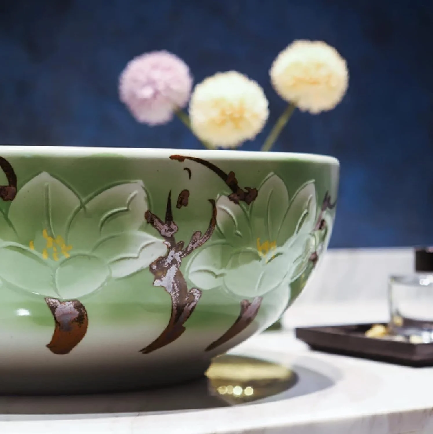 روشویی سرامیکی روکار، روشویی های سرامیکی، روشویی هنری سرامیکی، سینک دستشویی حمام