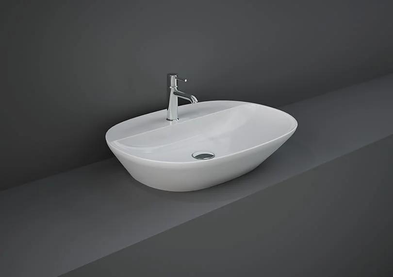 روشویی روکار بیضی سرامیک RAK مدل Rak-Variant، طول 60 سانتی متر