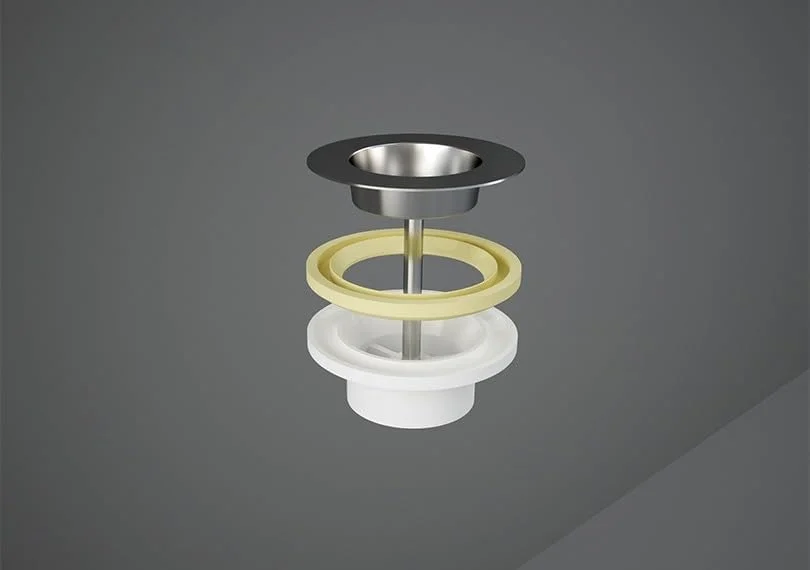 لوله تخلیه سرامیک RAK برای روشویی های پیش ساخته و روکار RAK-Precious