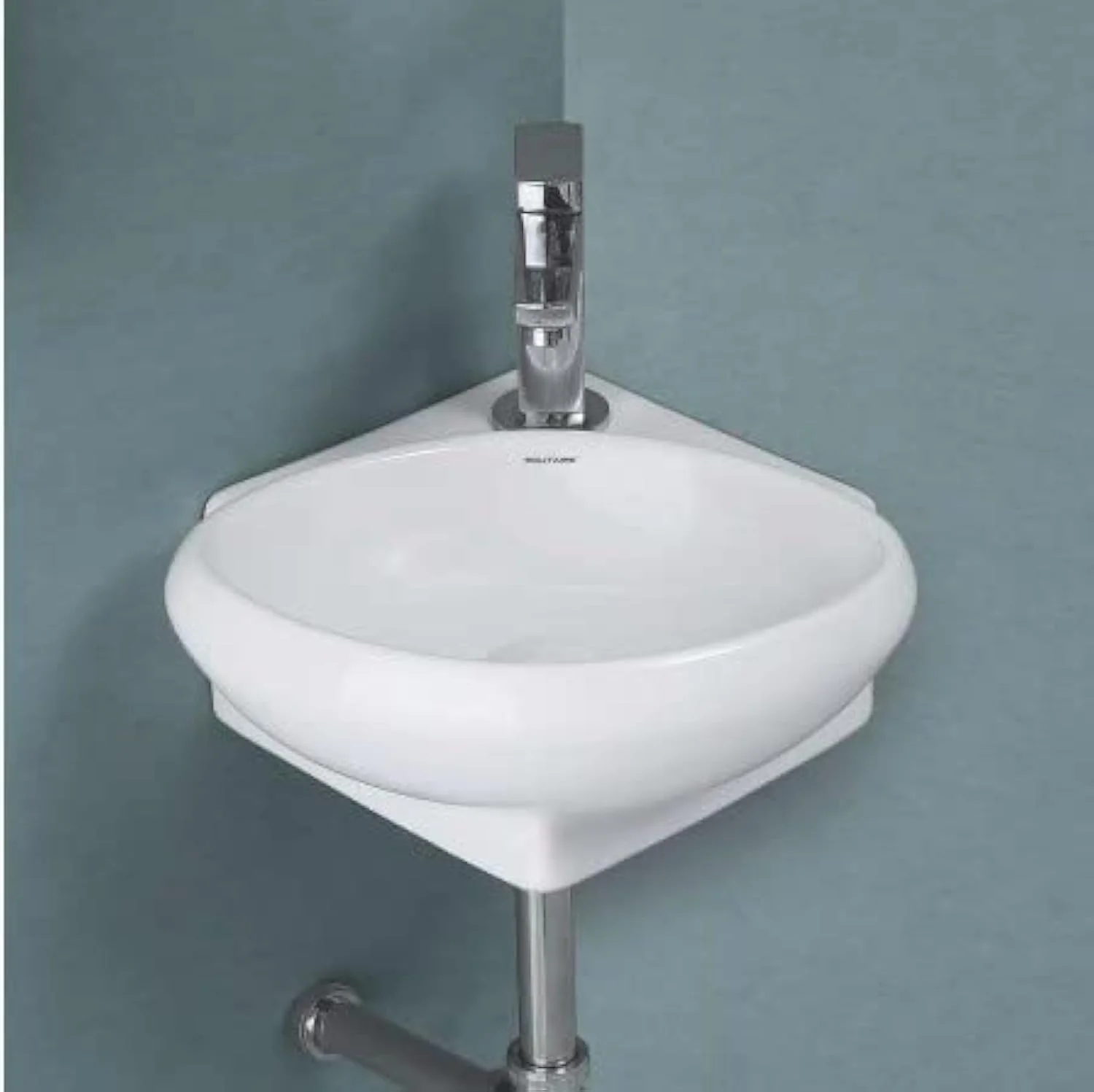 روشویی سرامیکی گوشه ای دیواری مناسب حمام، آشپزخانه، راهرو، پذیرایی - سینک روشویی دستی ژولیت، سفید براق و شیک