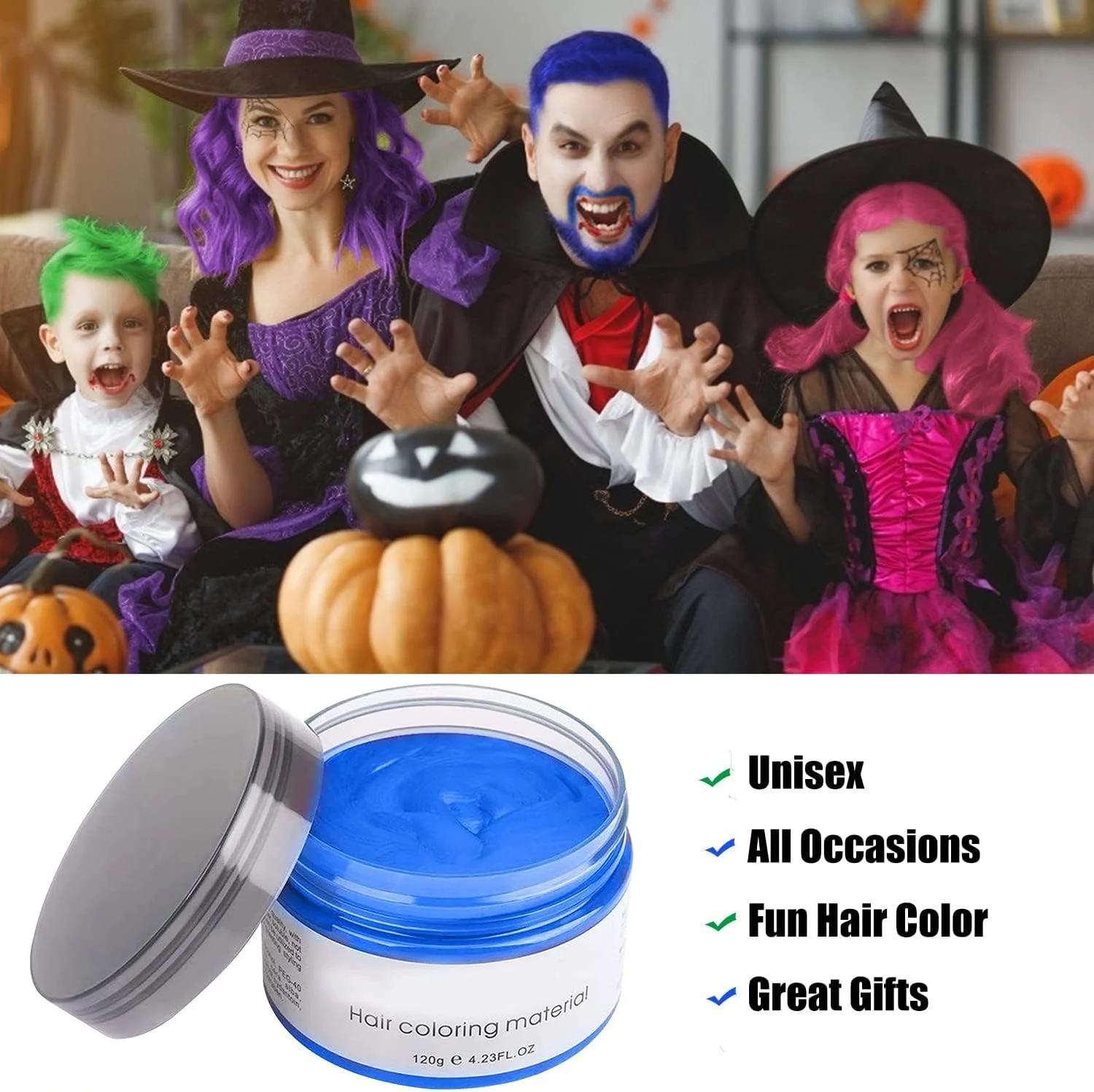 کرم رنگ موی موقت سفید، کرم حالت دهنده فوری مو 120 گرمی، واکس مو برای مردان و زنان، موقت قابل شستشو، مهمانی و اجرای نقش (سفید) کرم رنگ موی موقت سفید، کرم حالت دهنده فوری مو 120 گرمی، واکس مو برای مردان و زنان، موقت قابل شستشو، مهمانی و اجرای نقش (سفید)