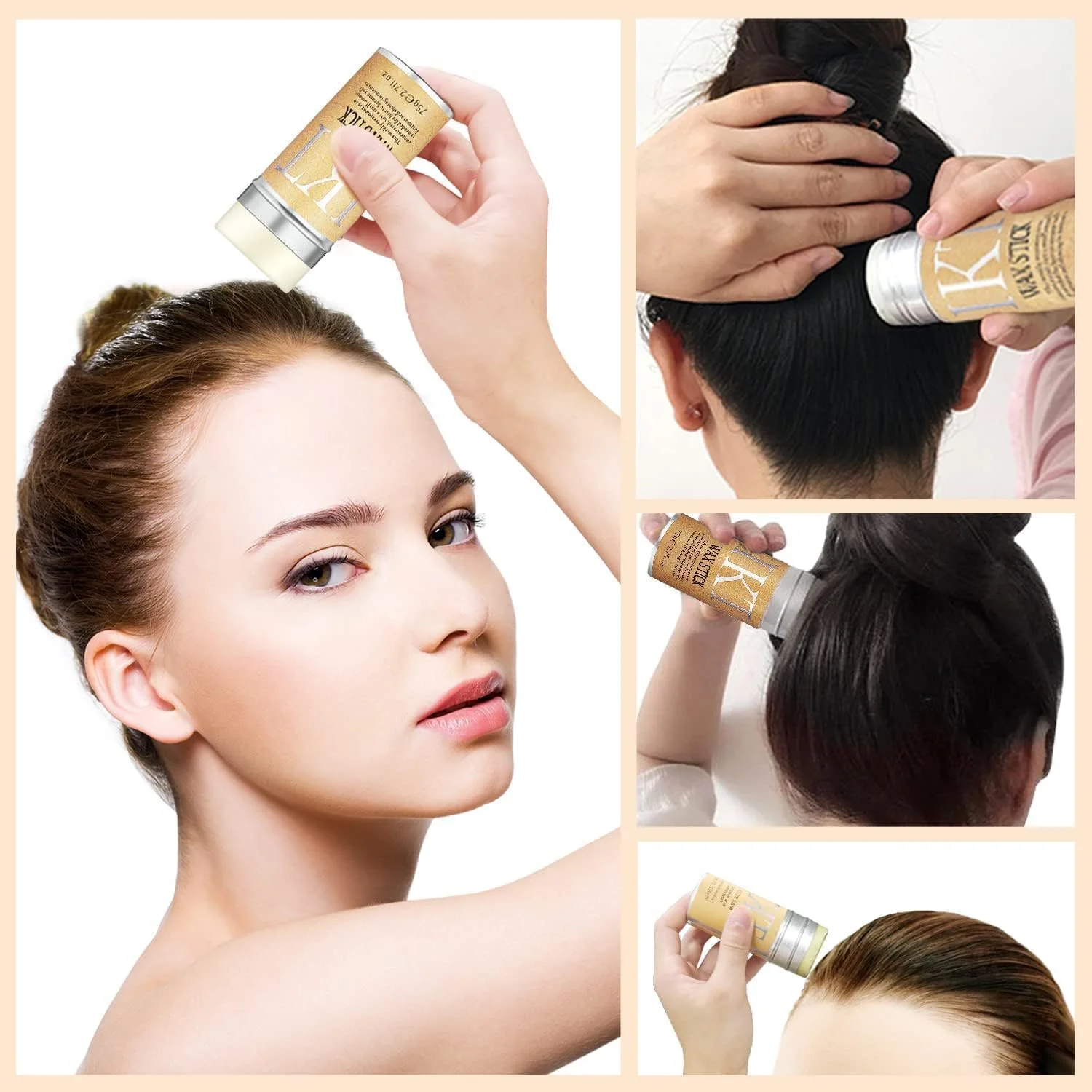 استیک واکس مو برای موهای مصنوعی و حالت دهی لبه های مو، استیک پماد مو، واکس حالت دهنده غیر چرب برای موهای وز و پرزدار استیک واکس مو برای موهای مصنوعی و حالت دهی لبه های مو، استیک پماد مو، واکس حالت دهنده غیر چرب برای موهای وز و پرزدار