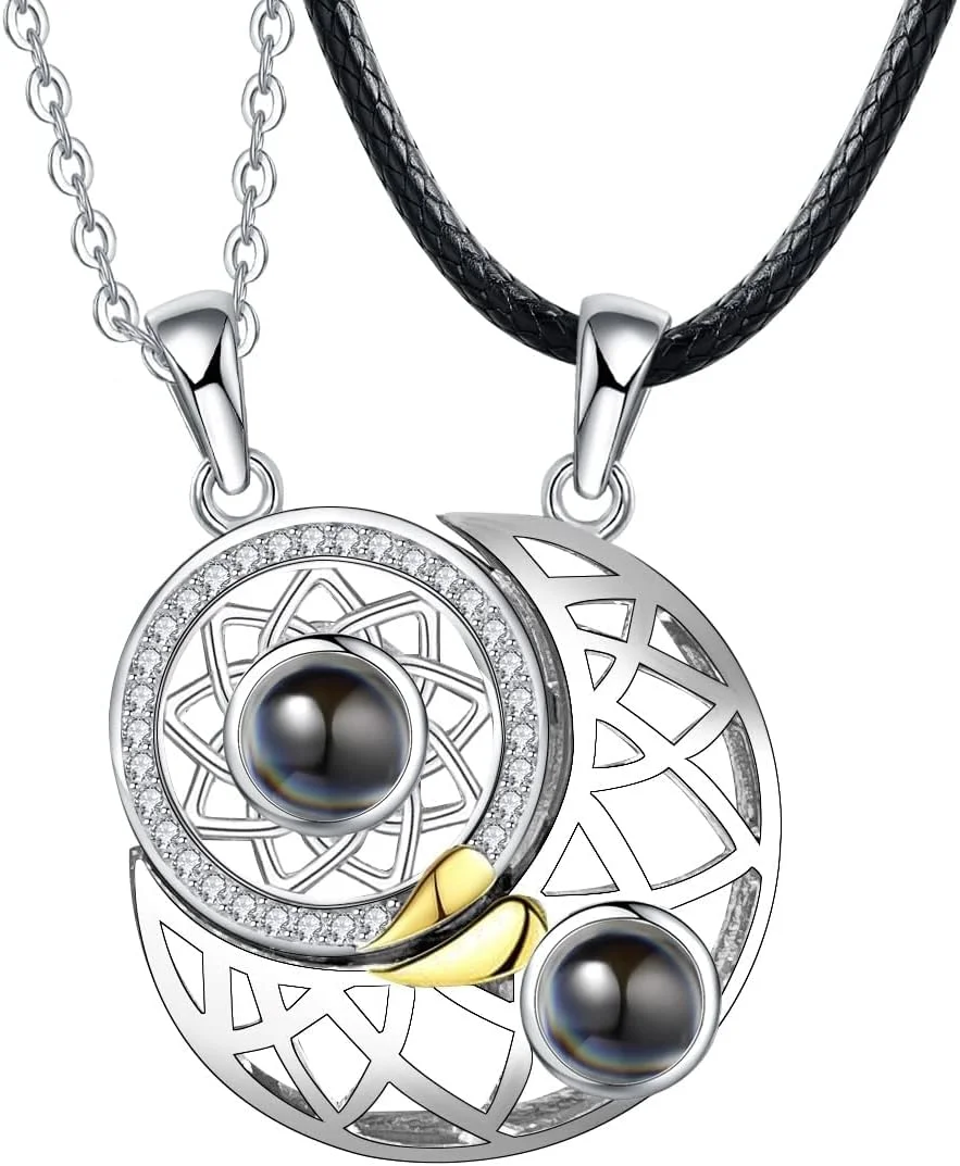 گردنبند مغناطیسی زوجی TERRIFI برای او و او، گردنبندهای ست زوجی، آویز قلب زوجی، گردنبند قلب ست برای زوج ها یا بهترین دوستان گردنبند مغناطیسی زوجی TERRIFI برای او و او، گردنبندهای ست زوجی، آویز قلب زوجی، گردنبند قلب ست برای زوج ها یا بهترین دوستان