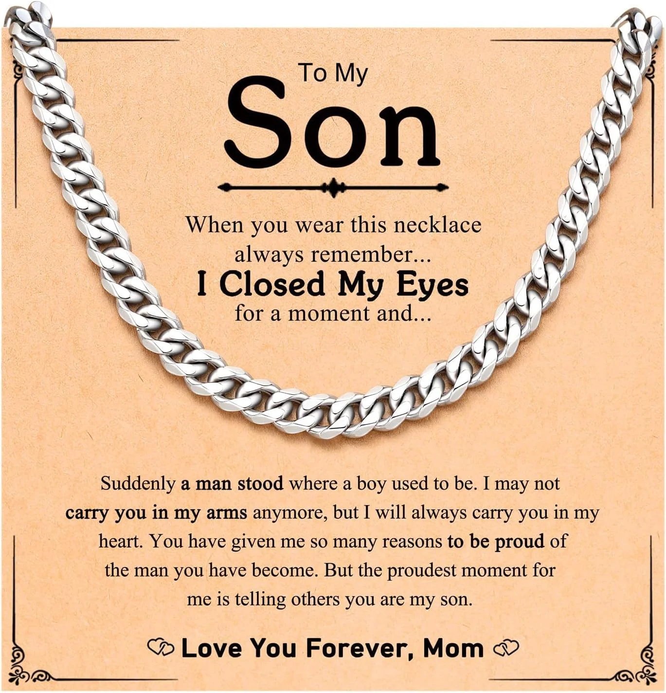 گردنبند زنجیری کوبایی مردانه استیل ضد زنگ 20 اینچ – گردنبند تعهد برای او – هدیه کریسمس، سالگرد، روز ولنتاین و تولد برای پسر گردنبند زنجیری کوبایی مردانه استیل ضد زنگ 20 اینچ – گردنبند تعهد برای او – هدیه کریسمس، سالگرد، روز ولنتاین و تولد برای پسر