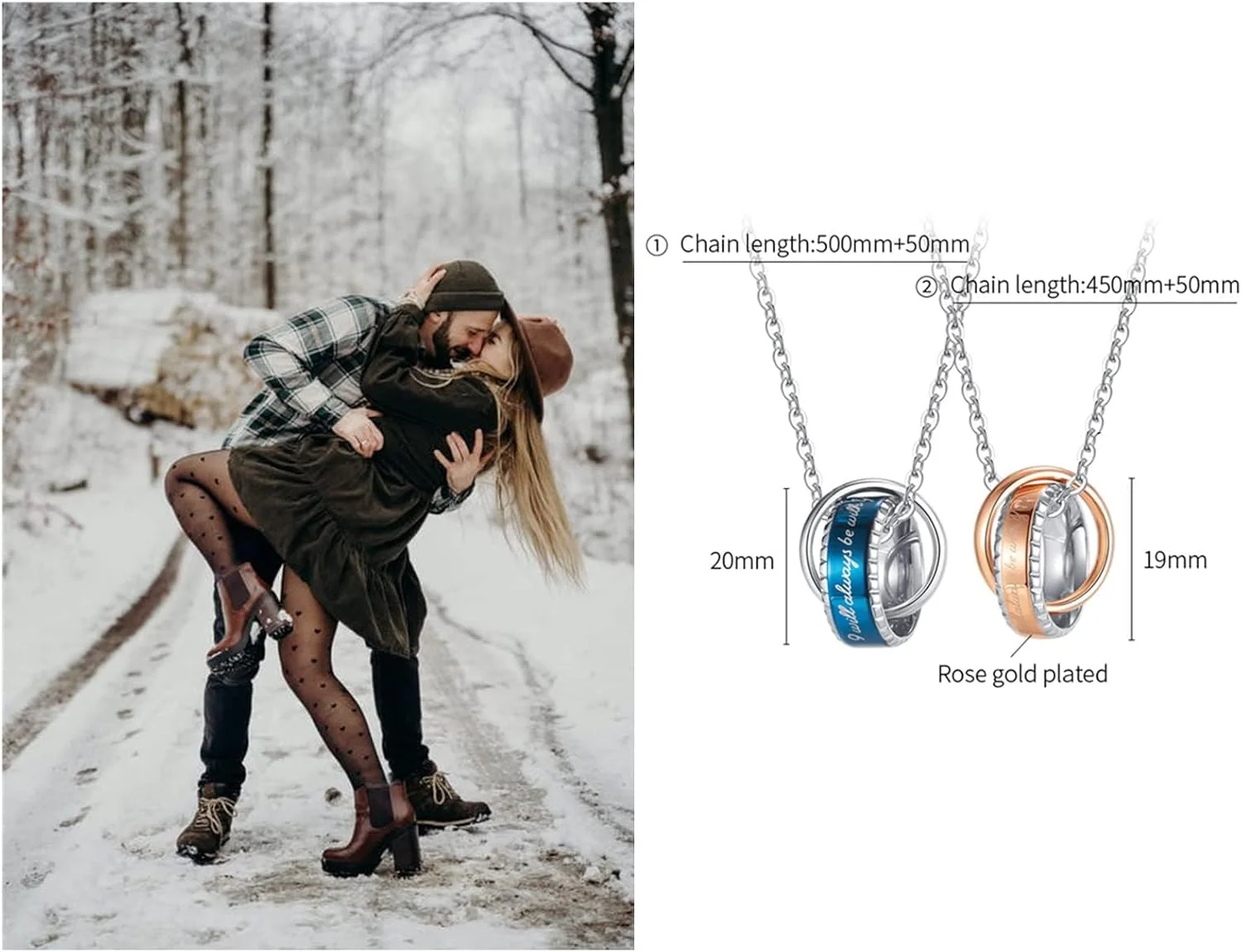 ست گردنبند و دستبند آویز زوج، ست 2 عددی استیل ضد زنگ برای نامزدی، ولنتاین، سالگرد و رابطه عاشقانه ست گردنبند و دستبند آویز زوج، ست 2 عددی استیل ضد زنگ برای نامزدی، ولنتاین، سالگرد و رابطه عاشقانه