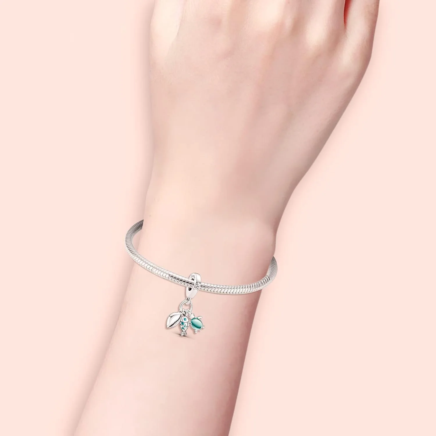 آویز دستبند، مهره های نقره 925 برای دستبند و گردنبند زنانه، آویز آویزان برای روز مادر