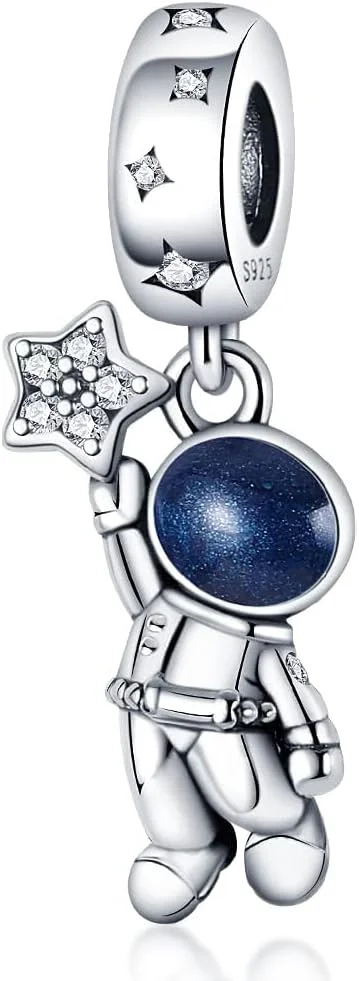 مهره آویز مناسب برای دستبند و گردنبند، مهره های نقره استرلینگ 925، مهره های جواهرات دخترانه هدیه برای دستبند و گردنبند زنانه، لوازم جانبی کریستالی روزمره مهره آویز مناسب برای دستبند و گردنبند، مهره های نقره استرلینگ 925، مهره های جواهرات دخترانه هدیه برای دستبند و گردنبند زنانه، لوازم جانبی کریستالی روزمره