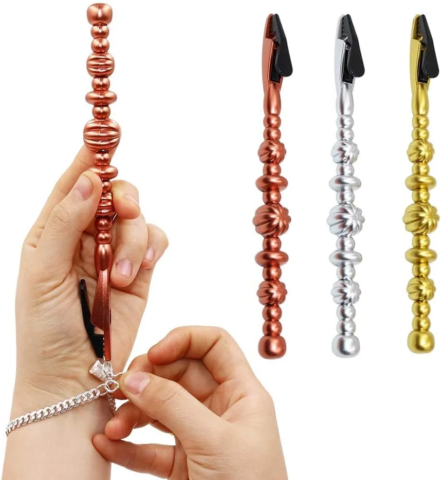 ابزار کمکی جواهرات، گیره های بست دستبند 4 عددی برای گردنبند، دستبند، ساعت و زیپ، گزینه های چند رنگ (طلایی، نقره ای، رزگلد)، جنس پلاستیک بادوام