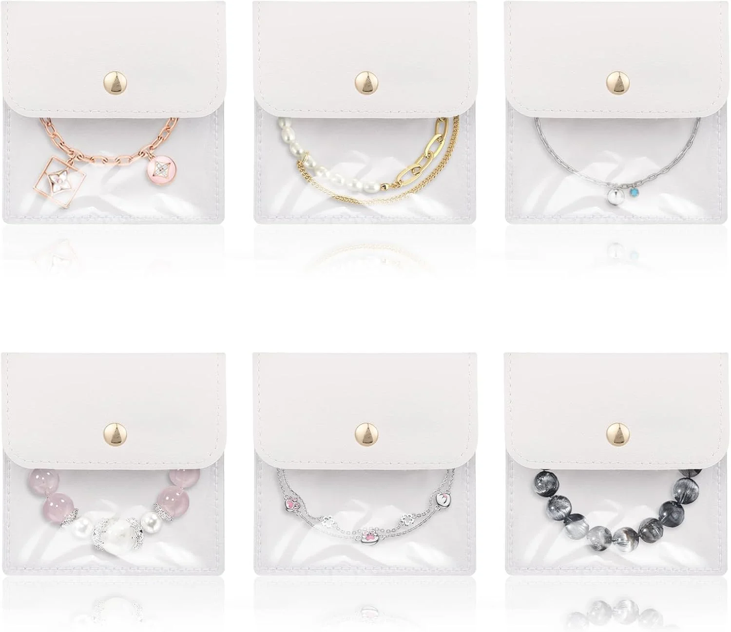 ست 6 عددی کیف جواهرات کوچک، کیسه هدیه مخملی و چرمی برای انگشتر، دستبند، گوشواره، گردنبند، سازمان دهنده مسافرتی، بسته بندی جواهرات لوکس، کیف های نگهداری کوچک ست 6 عددی کیف جواهرات کوچک، کیسه هدیه مخملی و چرمی برای انگشتر، دستبند، گوشواره، گردنبند، سازمان دهنده مسافرتی، بسته بندی جواهرات لوکس، کیف های نگهداری کوچک